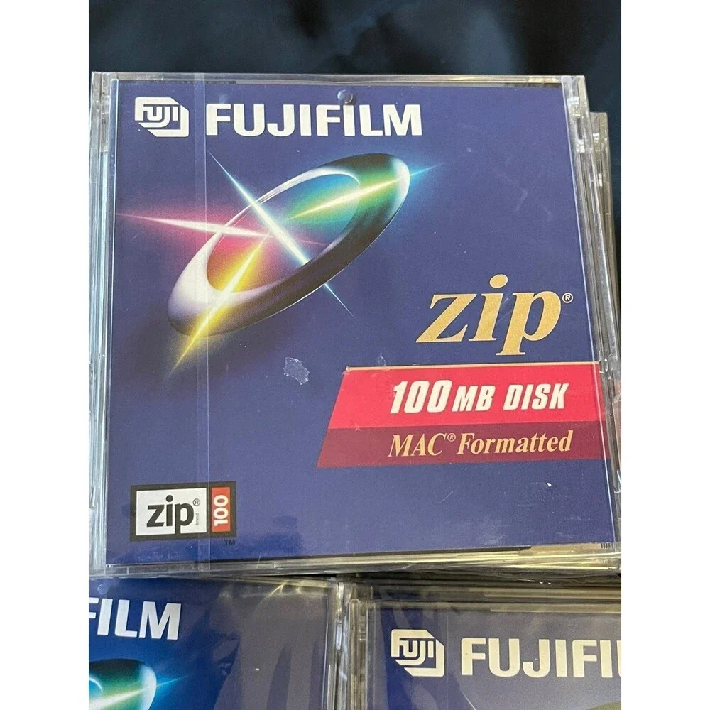 19x Lot of 19 Fujifilm 100MB Zip Disk‎ IBM MAC Formatted NEW
